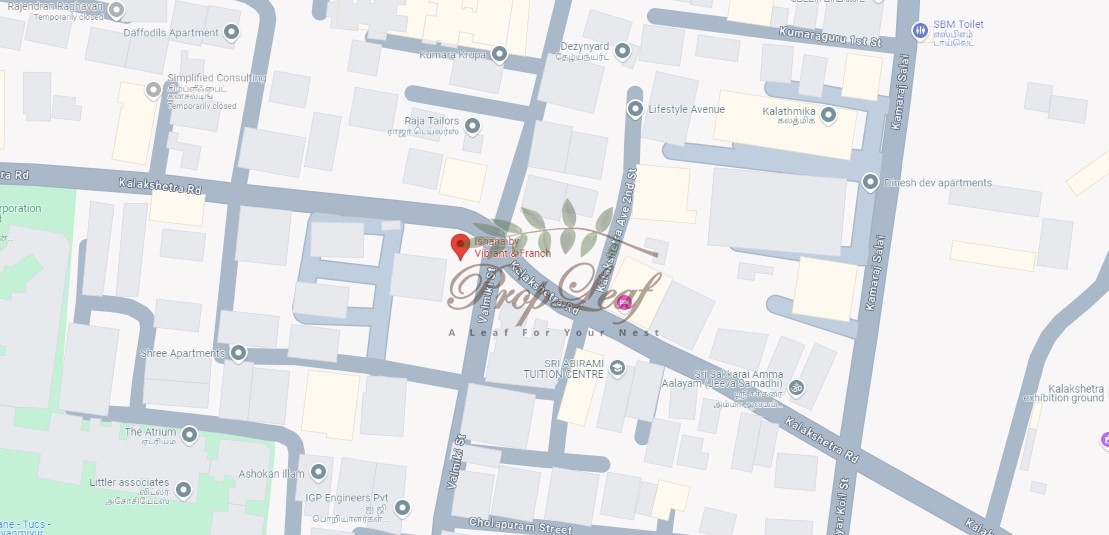 Vibrant & Franch Ishana Location Map